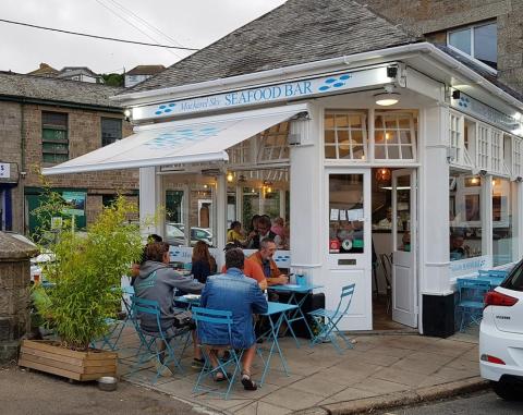 Mackerel Sky Seafood Restaurant in Newlyn